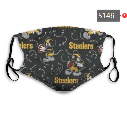 2020 NFL Pittsburgh Steelers #4 Dust mask with filter->nfl dust mask->Sports Accessory